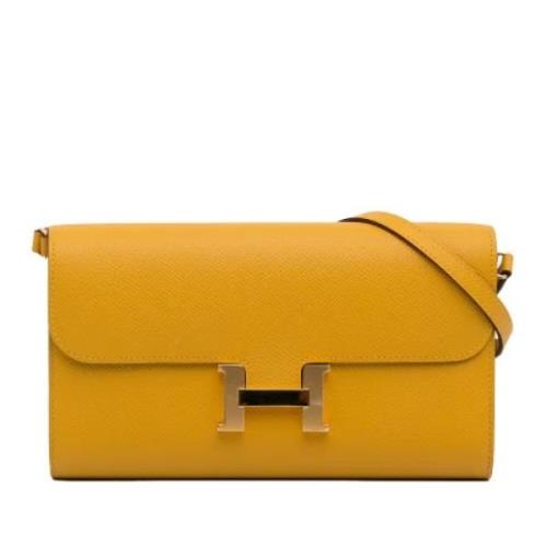 Hermès Vintage Pre-owned Laeder axelremsvskor Yellow, Dam