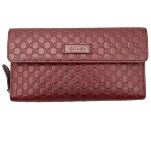 Gucci Vintage Pre-owned Tyg plnbcker Red, Dam