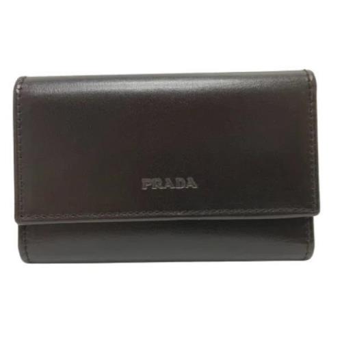 Prada Vintage Pre-owned Laeder plnbcker Black, Dam