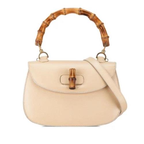 Gucci Vintage Pre-owned Laeder handvskor Beige, Dam