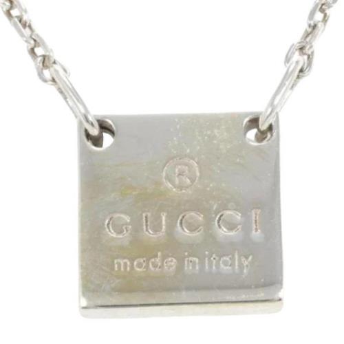 Gucci Vintage Pre-owned Silver halsband Gray, Dam