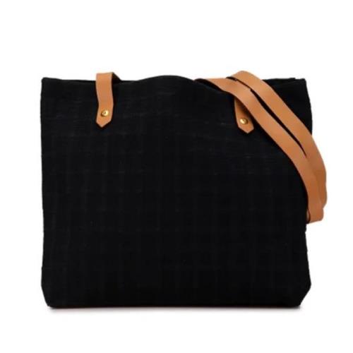 Hermès Vintage Pre-owned Canvas totevskor Black, Dam