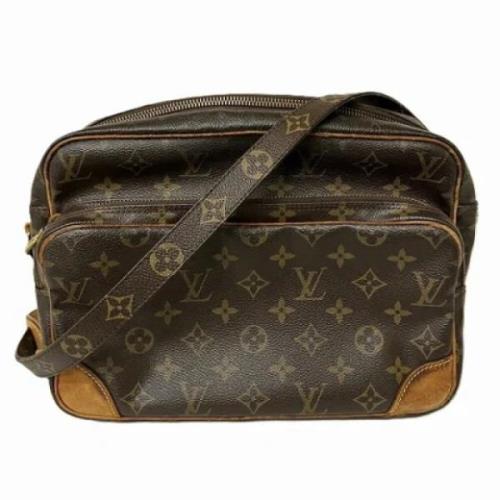 Louis Vuitton Vintage Pre-owned Tyg louis-vuitton-vskor Brown, Dam