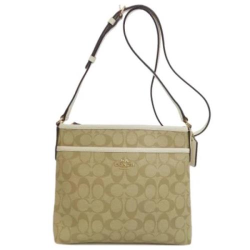 Coach Pre-owned Pre-owned Plast axelremsvskor Beige, Dam