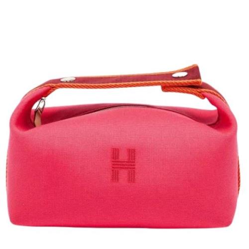 Hermès Vintage Pre-owned Canvas kuvertvskor Pink, Dam