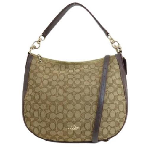 Coach Pre-owned Pre-owned Canvas axelremsvskor Brown, Dam