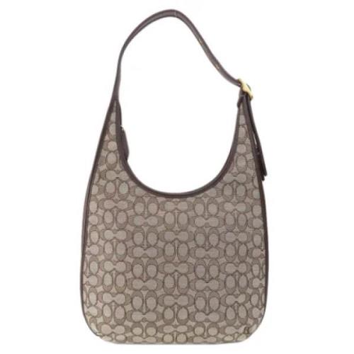 Coach Pre-owned Pre-owned Canvas axelremsvskor Brown, Dam