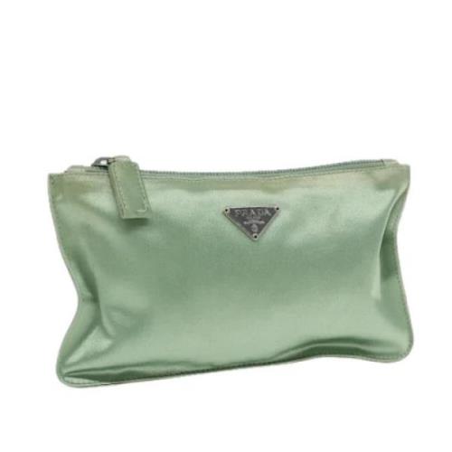 Prada Vintage Pre-owned Tyg necessrer Green, Dam