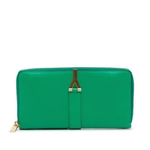 Yves Saint Laurent Vintage Pre-owned Laeder plnbcker Green, Dam