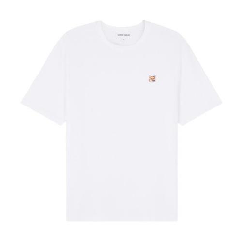 Maison Kitsuné Fox Head Patch T-shirt White, Herr