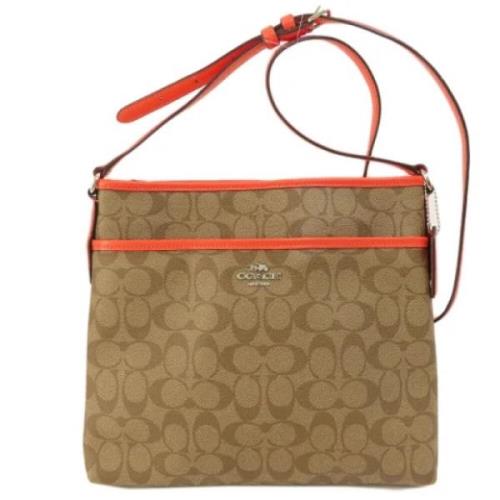 Coach Pre-owned Pre-owned Canvas axelremsvskor Brown, Dam