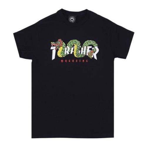 Thrasher Svart Aztec Tee Herr T-shirt Black, Herr