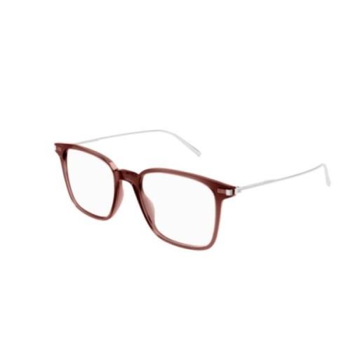 Saint Laurent Stiliga Svarta Solglasögon SL 577 Brown, Unisex