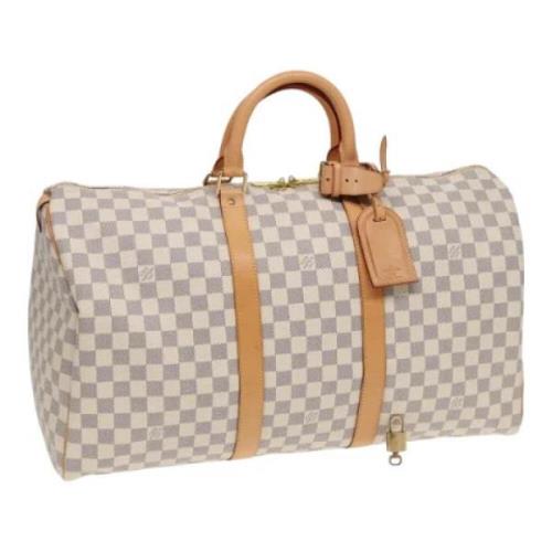 Louis Vuitton Vintage Pre-owned Canvas handvskor White, Dam