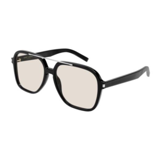 Saint Laurent Snygg Läder Axelväska Black, Unisex