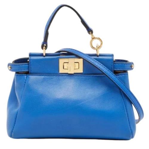 Fendi Vintage Pre-owned Laeder fendi-vskor Blue, Dam