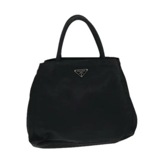 Prada Vintage Pre-owned Nylon handvskor Black, Dam