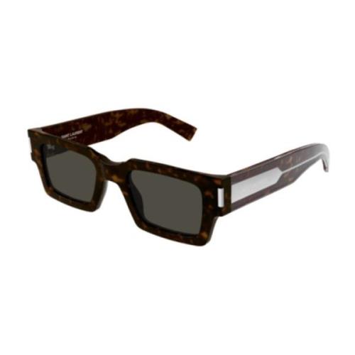 Saint Laurent Elegant Svart Läder Axelväska Brown, Unisex