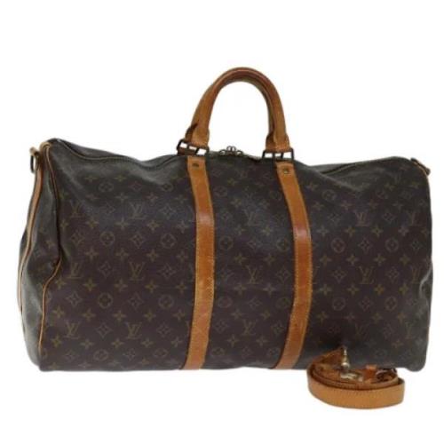 Louis Vuitton Vintage Pre-owned Canvas handvskor Brown, Dam