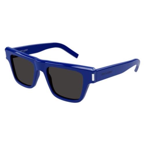 Saint Laurent Klassisk Svart Läder Axelväska Blue, Unisex