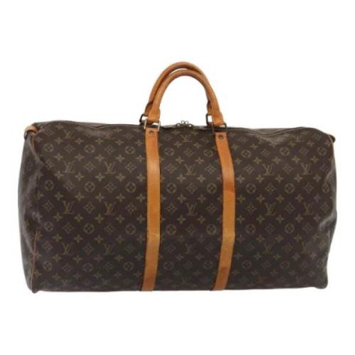 Louis Vuitton Vintage Pre-owned Canvas handvskor Brown, Dam