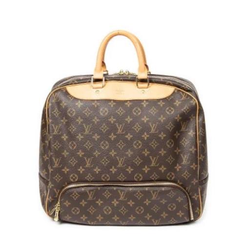 Louis Vuitton Vintage Pre-owned Belagd canvas handvskor Brown, Dam