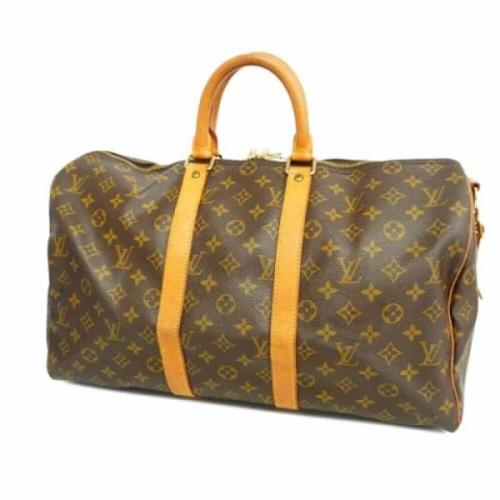 Louis Vuitton Vintage Pre-owned Tyg louis-vuitton-vskor Brown, Dam