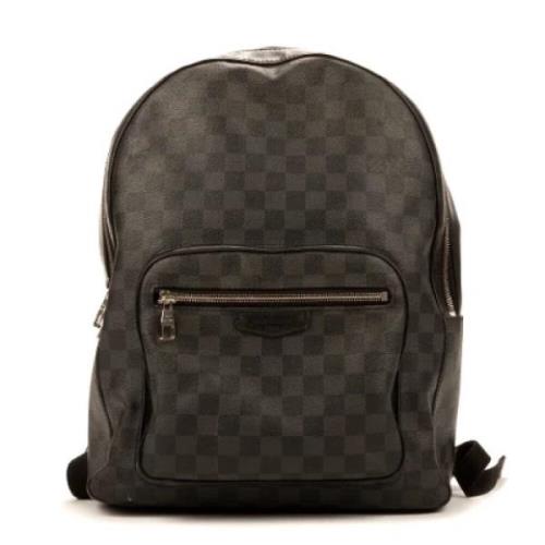 Louis Vuitton Vintage Pre-owned Belagd canvas axelremsvskor Gray, Dam