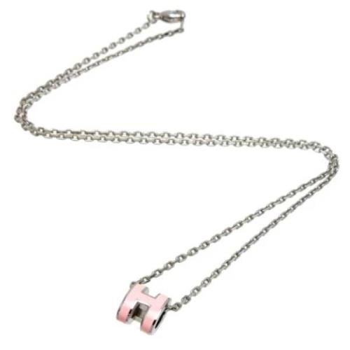 Hermès Vintage Pre-owned Metall halsband Pink, Dam