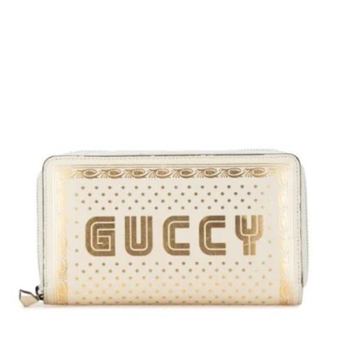 Gucci Vintage Pre-owned Laeder plnbcker Beige, Dam