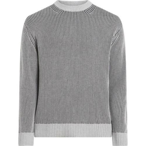 Calvin Klein Grå Tröja Elegant Bekväm Rundhals Gray, Herr