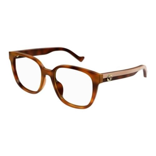 Gucci Stiliga ovala solglasögon Gg1305Oa Brown, Unisex