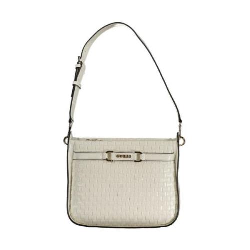 Guess Vit Polyeten Handväska | Modell: Gu-31741 White, Dam