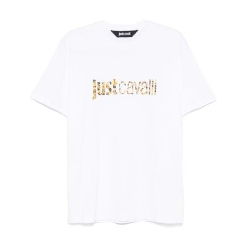 Just Cavalli Vita T-shirts och Polos ***cv White, Herr