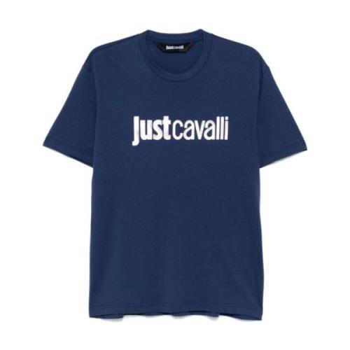 Just Cavalli Blå T-shirts och Polos ***cv Blue, Herr