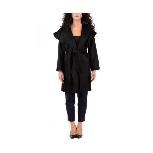 Max Mara Damrock Stilfull Klassisk Design Black, Dam