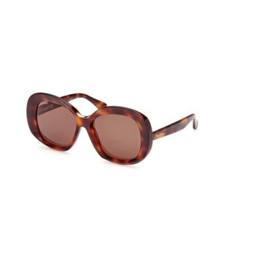 Max Mara Bruna Linser Mörk Havana Solglasögon Brown, Dam