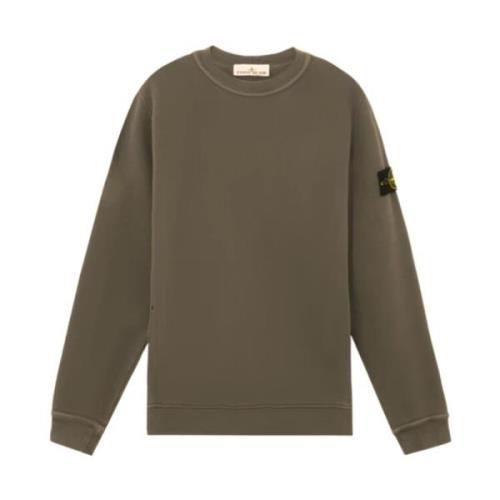 Stone Island Diagonal Fleece 'Old' Effect Sweater Brown, Herr