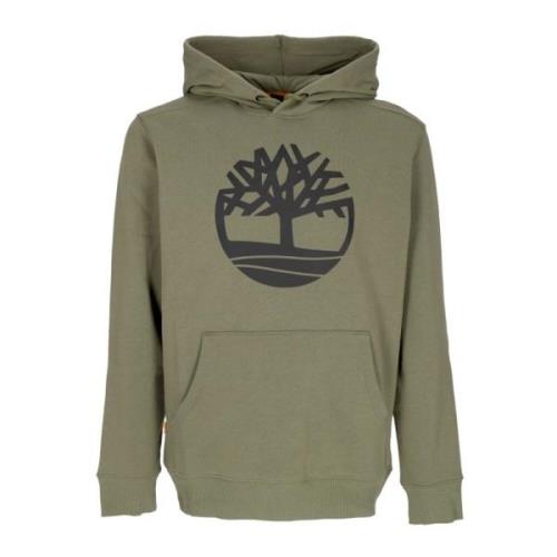 Timberland Trälogohoodie Earth/svart Green, Herr