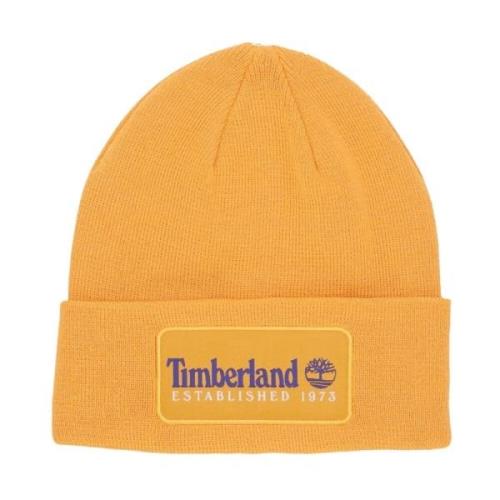 Timberland Vintage Beanie Mörk Cheddar Hatt Yellow, Herr