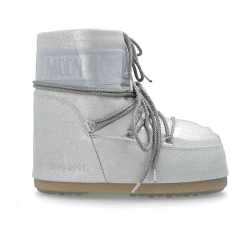 Moon Boot Snö stövlar Ikon Glitter Gray, Dam