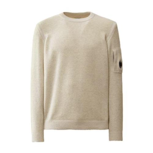 C.p. Company Vanisè Fleece Stickad Crewneck Tröja Gray, Herr