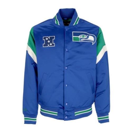 Mitchell & Ness Seattle Seahawks Bomberjacka NFL Lagfärger Blue, Herr