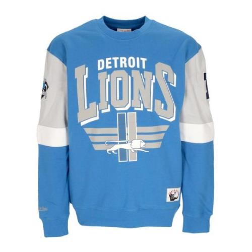 Mitchell & Ness Detroit Lions Crewneck Sweatshirt NFL Lagfärger Blue, ...