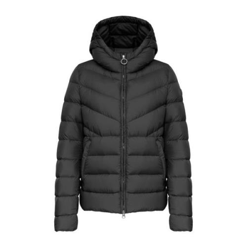 Colmar Vinter huva jacka med quiltat design Black, Dam