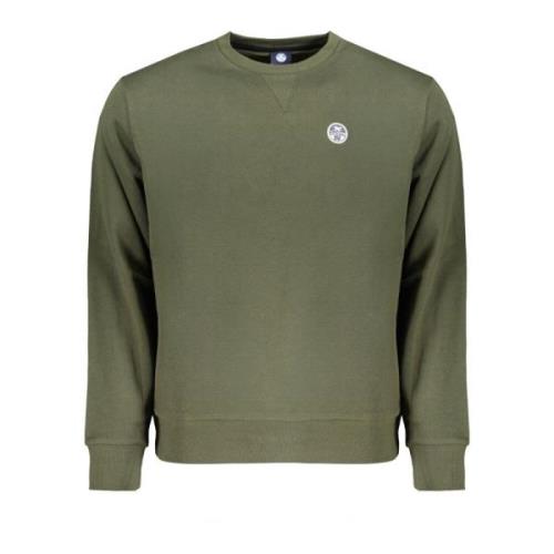 North Sails Grön Långärmad Sweatshirt med Logotyp Green, Herr