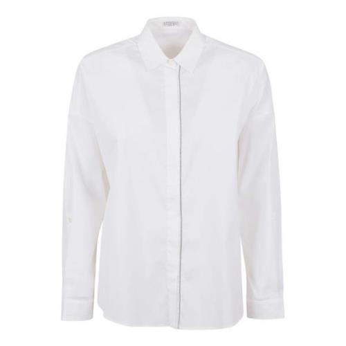 Brunello Cucinelli C159 Skjorta White, Dam