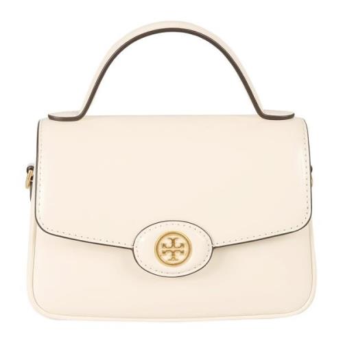 Tory Burch Spazzolato Small Top-Handle Väska Beige, Dam