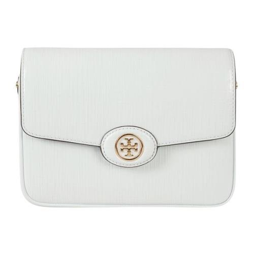 Tory Burch Crosshatched Konvertibel Axelväska Blue, Dam