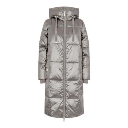 MOS Mosh Metallic Dunjacka med Quiltad Design Gray, Dam